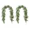Glitzhome® 6ft Christmas Greenery PE Cedar Garland with Red Berries, 2ct.
